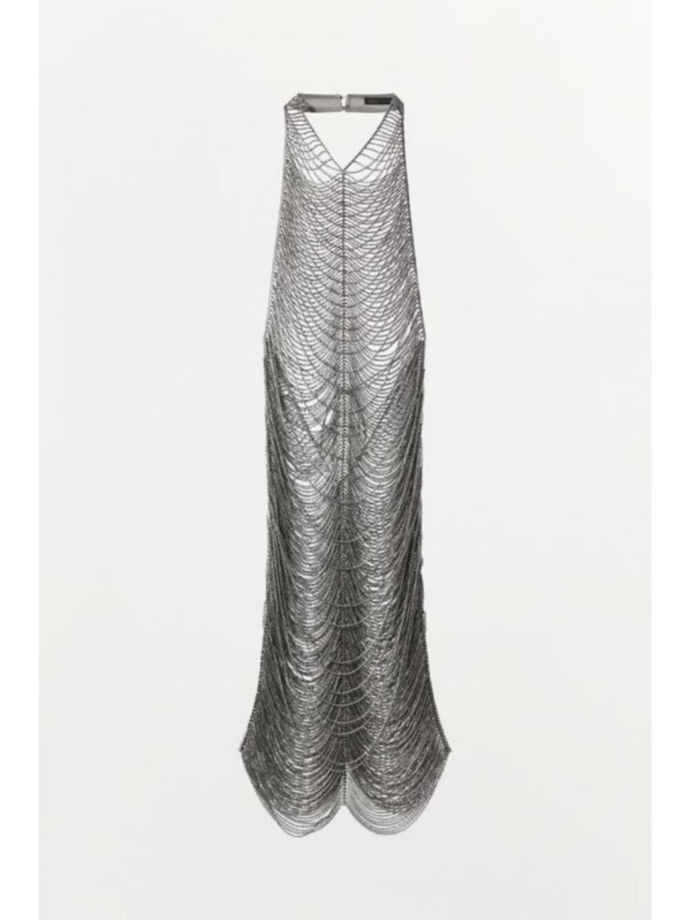 ZARA SPARKLY HALTER MINI DRESS 3920/241/808